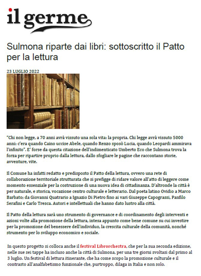 2022.06.23 Il Germe Sulmona riparte dai libri sottoscritto il Patto per la Lettura Screenshot 27