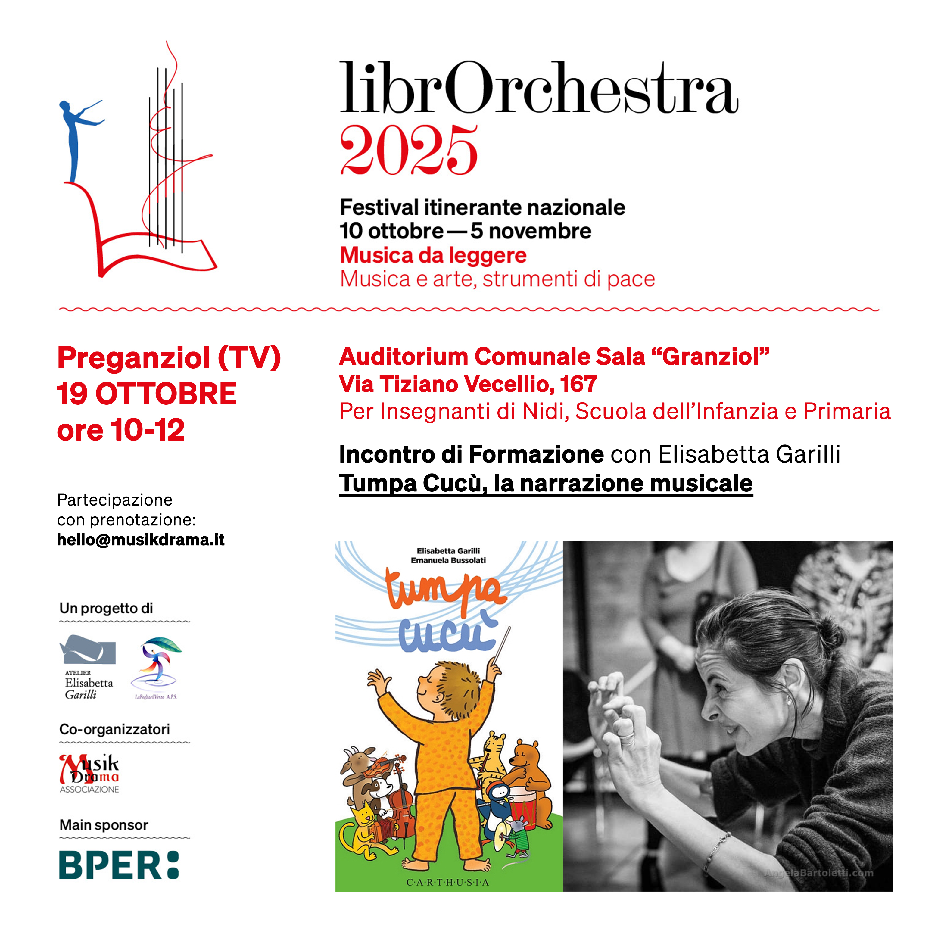 Associazione Musikdrama, LaFogliaeilVento A.P.S., Atelier Elisabetta Garilli